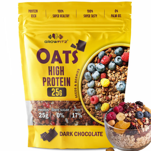 Growfitz High Protein-25gm | Chocolate Oats - XXXL PACK