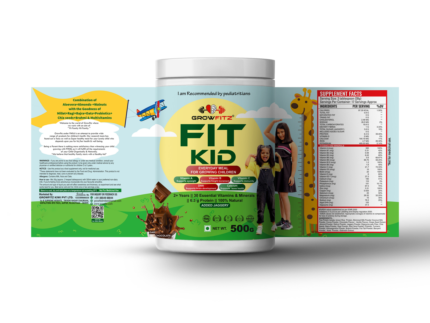 FitKid (Healthy Everyday Meal) Deep Chocolate 400g