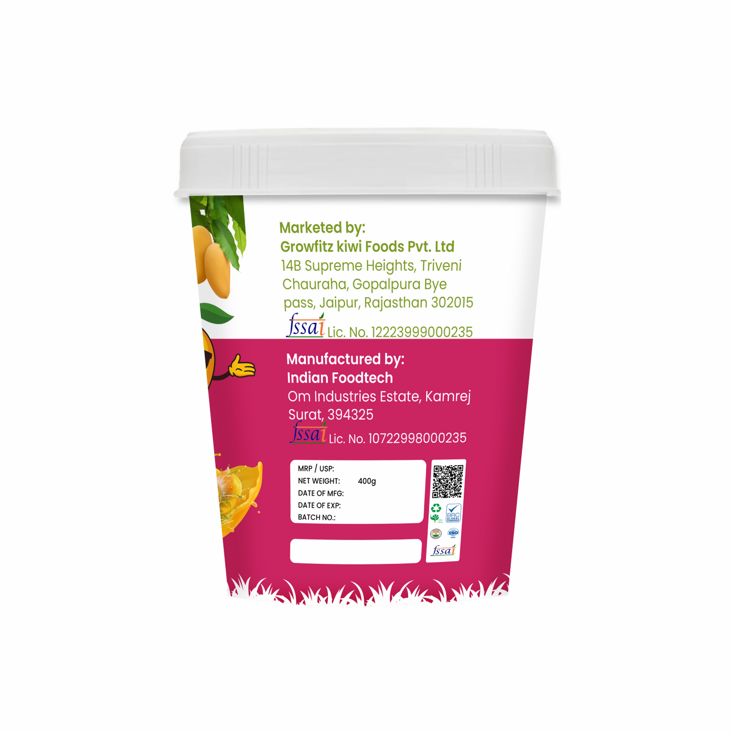 Mango Peanut Butter | 20.2g Protein | 400gm