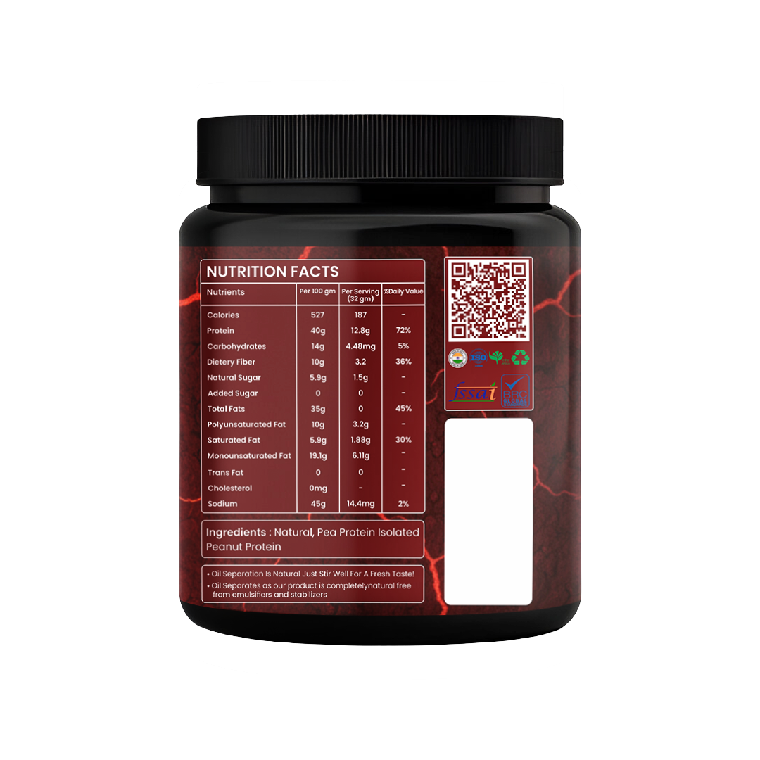 40g High Protein Natural Peanut Butter | 40g Protein | 800 Gram