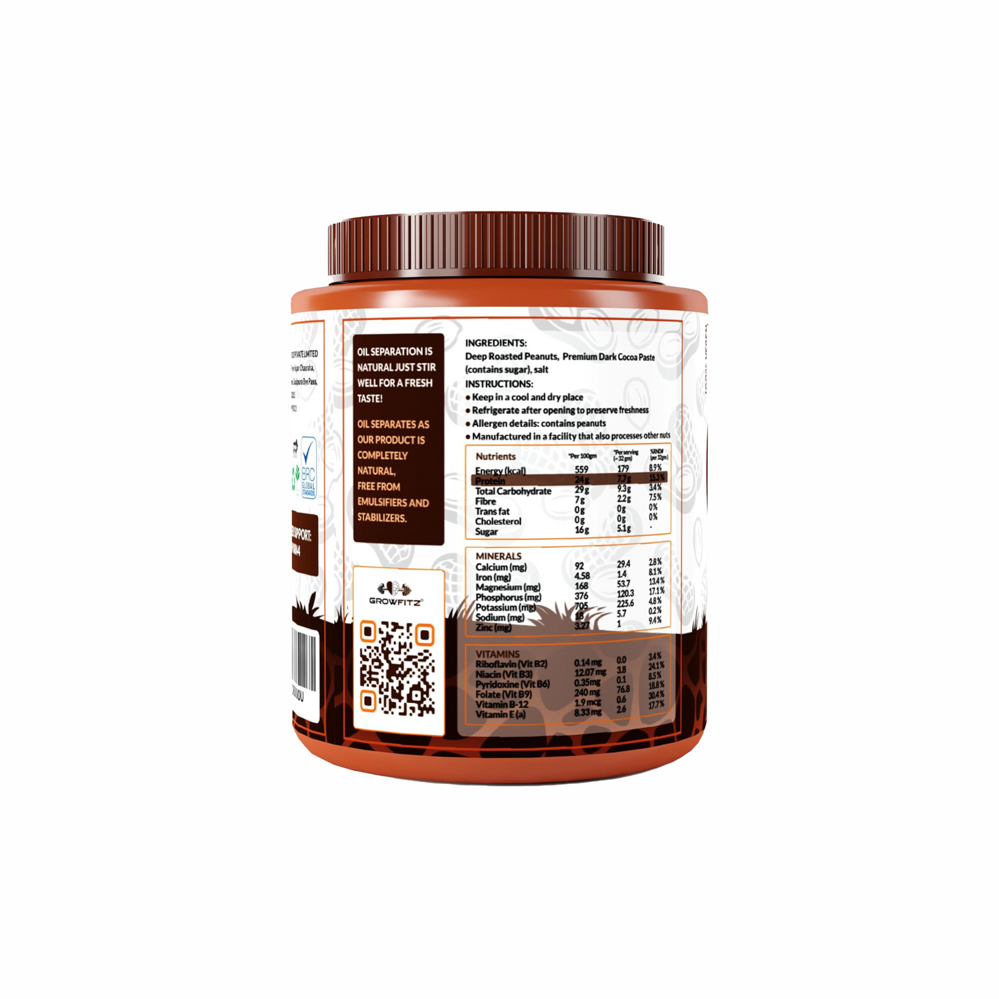 Chocolate Smooth Peanut Butter | 24g Protein | 800g