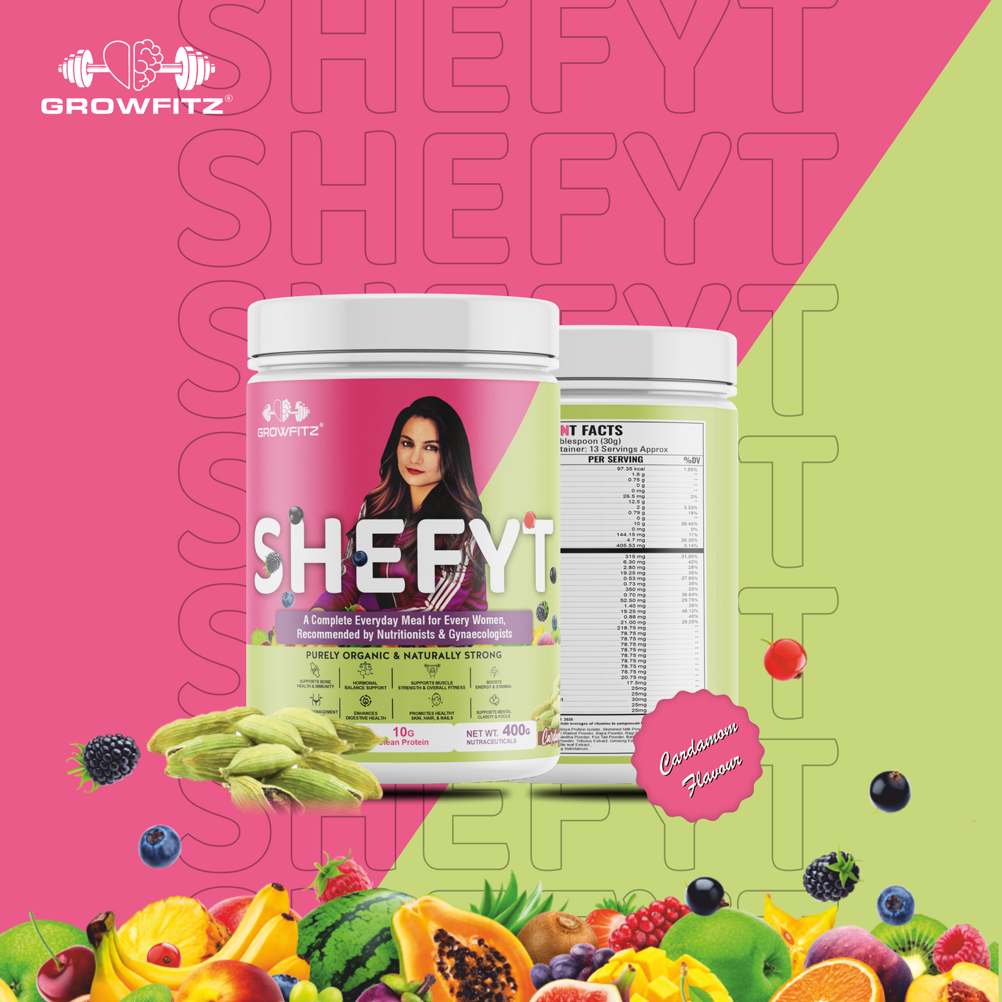 Shefit | Plant Protein | Cardamom (Elaichi) | Nutritional Meal for Women