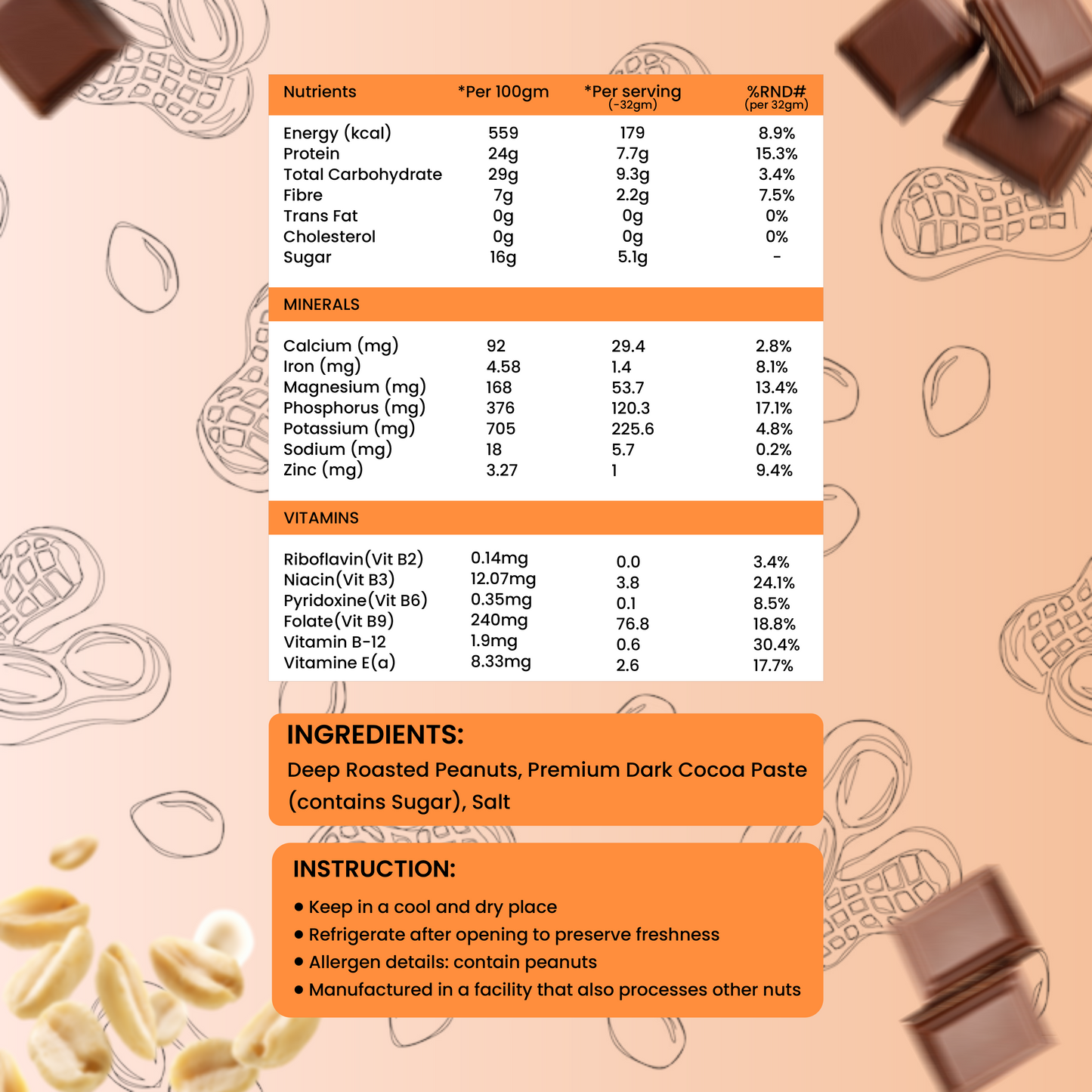 Chocolate Smooth Peanut Butter | 24g Protein | 800g