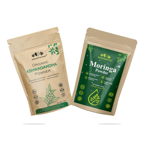 Growfitz Superfood Combo | Ashwagandha & Moringa | 430g