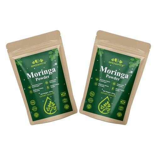Growfitz Moringa Powder | 200g x 2 Combo | Organic Superfood for Immunity & Energy