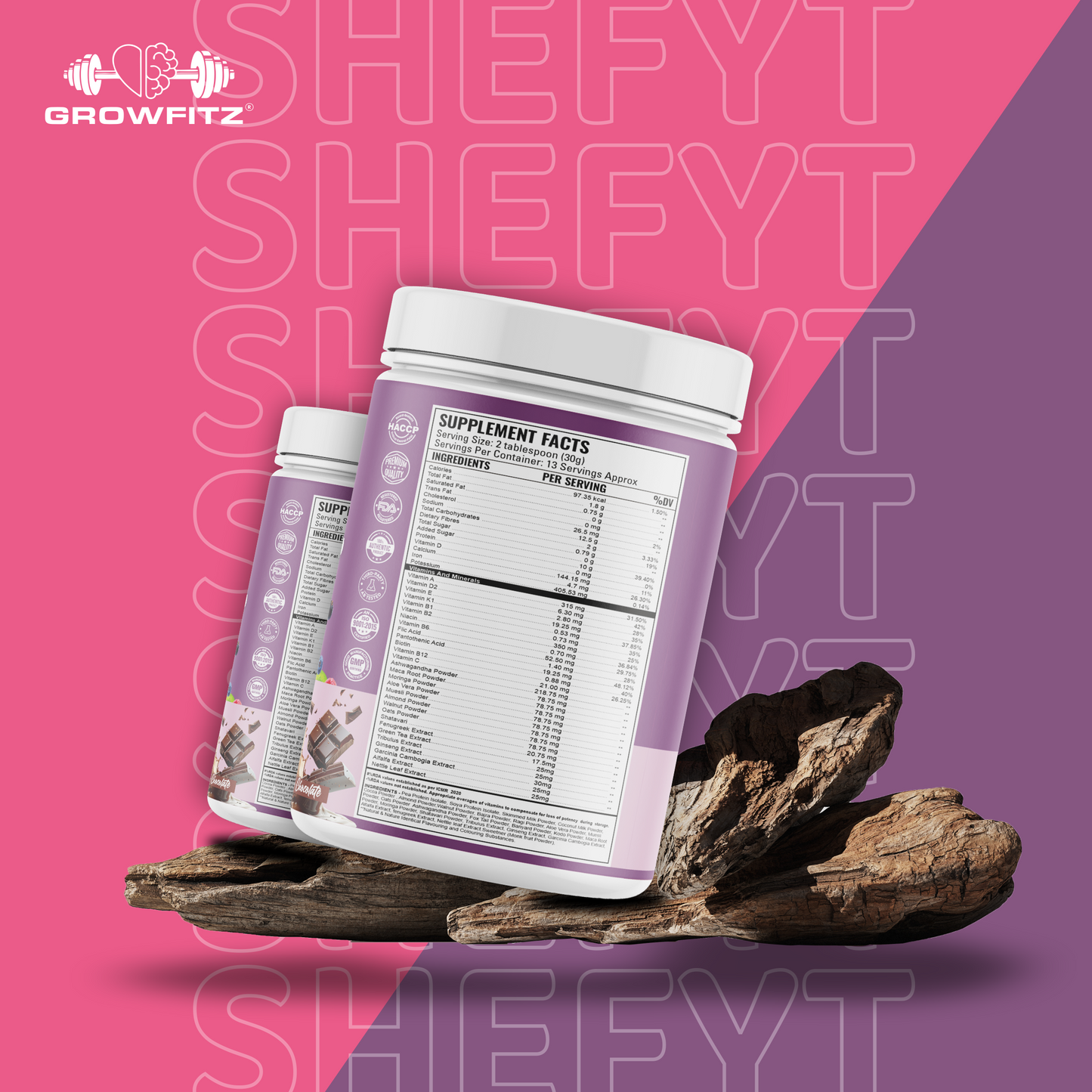 SheFit | Plant Protein | Chocolate Flavor | Nutritional Meal for Women | 400gm