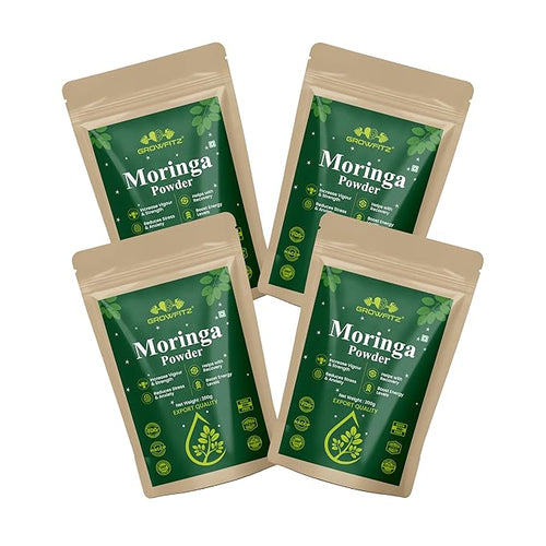 Growfitz Moringa Powder – Pack of 4 | 100% Natural & Export Quality