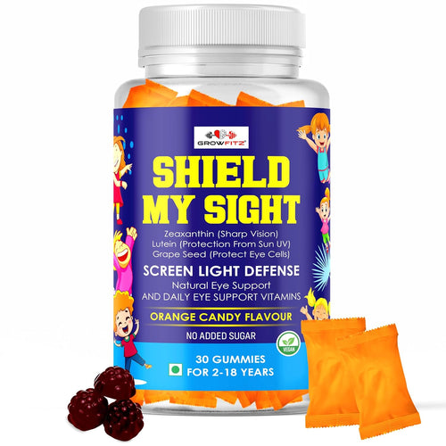 Growfitz Shield My Sight β Eye Health Gummies | 30 Gummies | Vegan | No Added Sugar