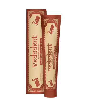 Vedodent Herbal Ayurvedic Red Toothpaste | Germ & Cavity Protection | 100g