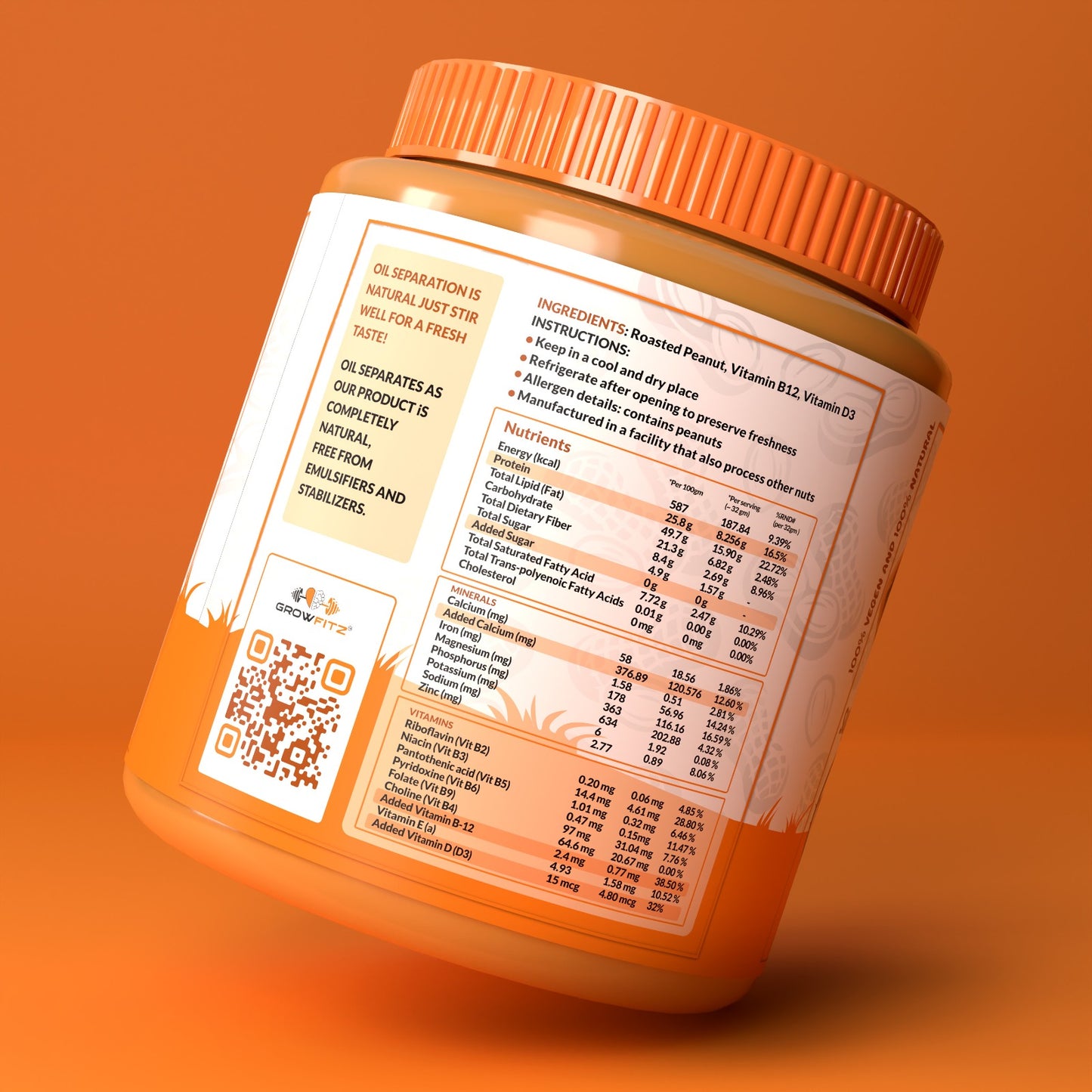 Peanut Butter - Natural Smooth 800g