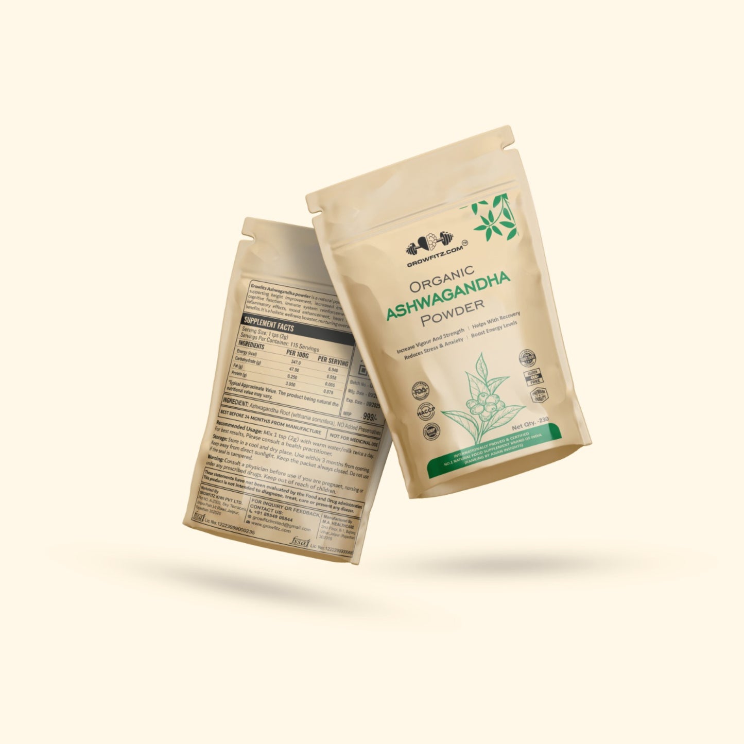 Ashwagandha Root Powder | Herbal Wellness | 230g