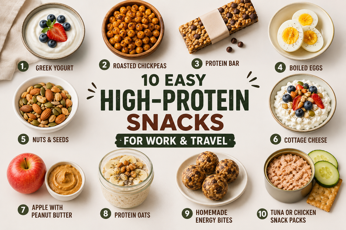 10 Easy High-Protein Snacks for Work and Travel