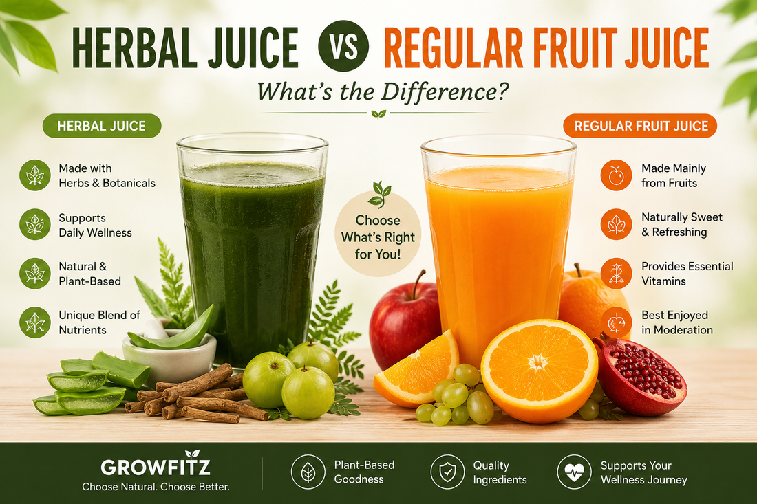 Herbal Juice vs Regular Fruit Juice: What’s the Difference?
