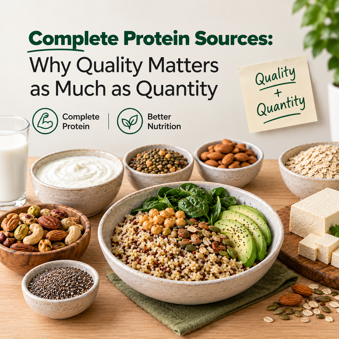 Complete Protein Sources: Why Quality Matters as Much as Quantity
