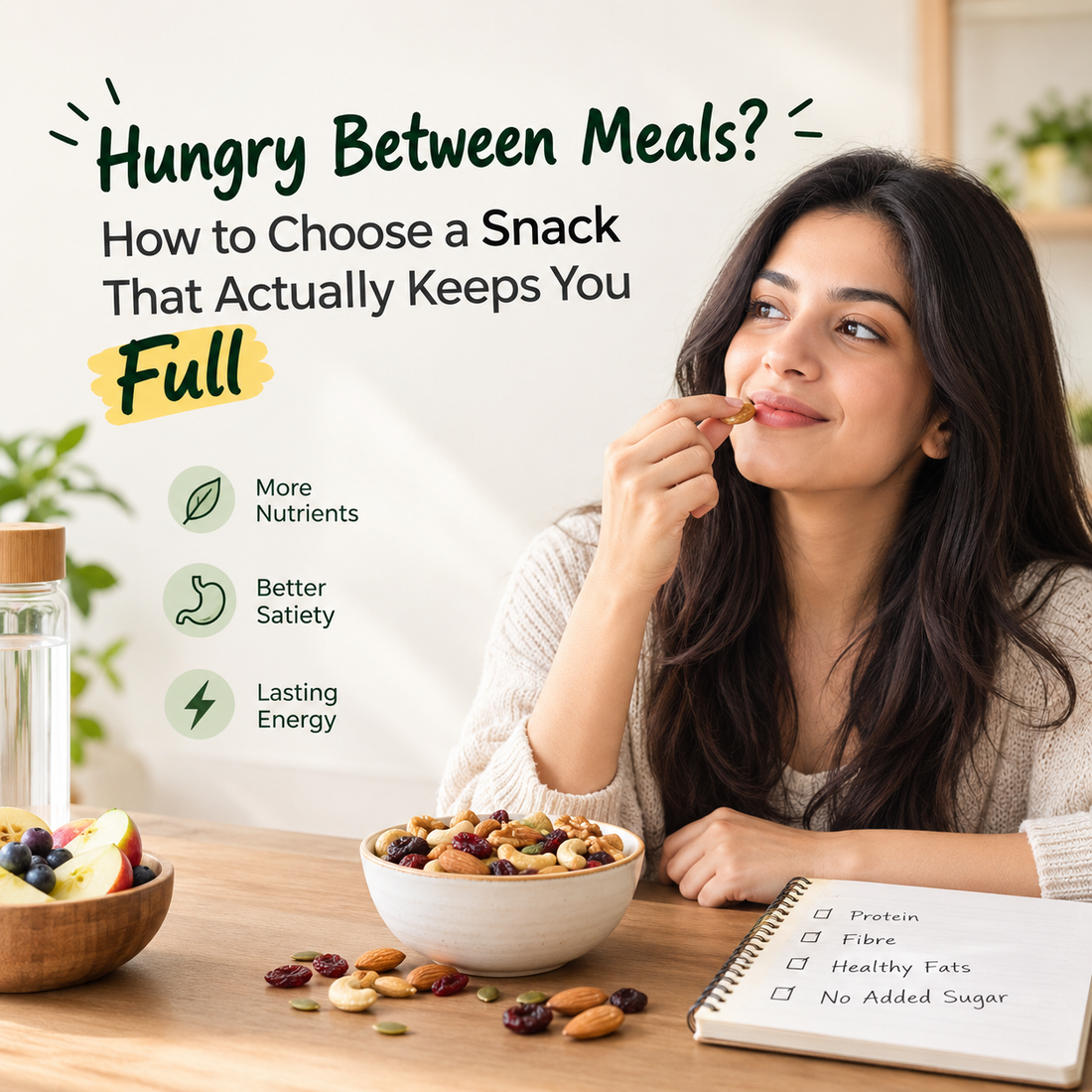 Hungry Between Meals? How to Choose a Snack That Actually Keeps You Full