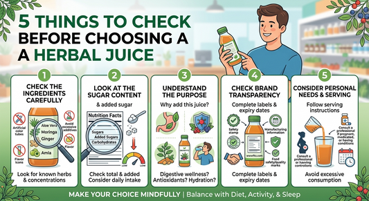 5 Things to Check Before Choosing a Herbal Juice