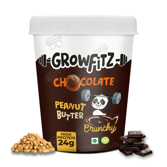 Growfitz Peanut Butter: Chocolate Flavour (High Quality) 400GM