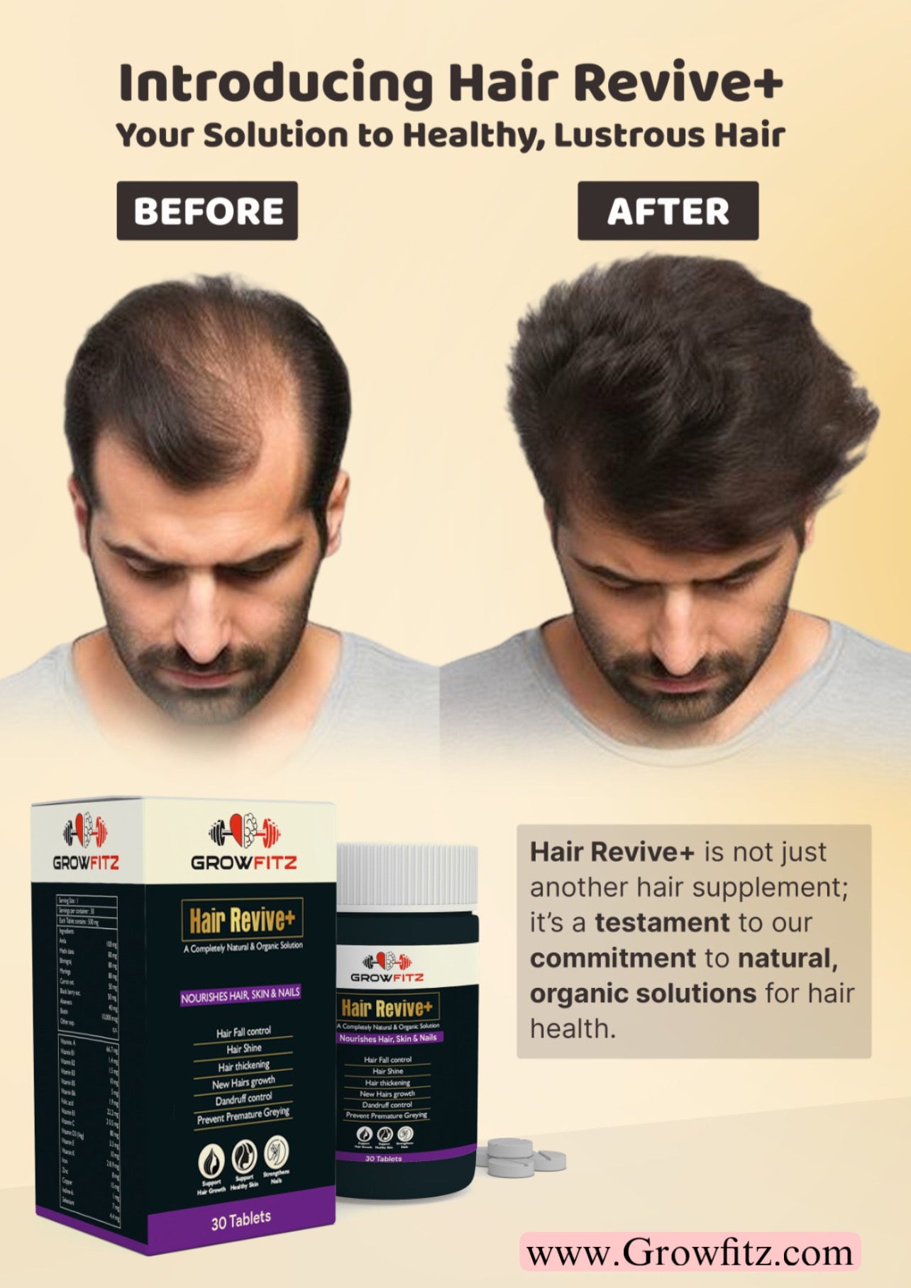 Hair Revive + (Natural Solution for Hairs)