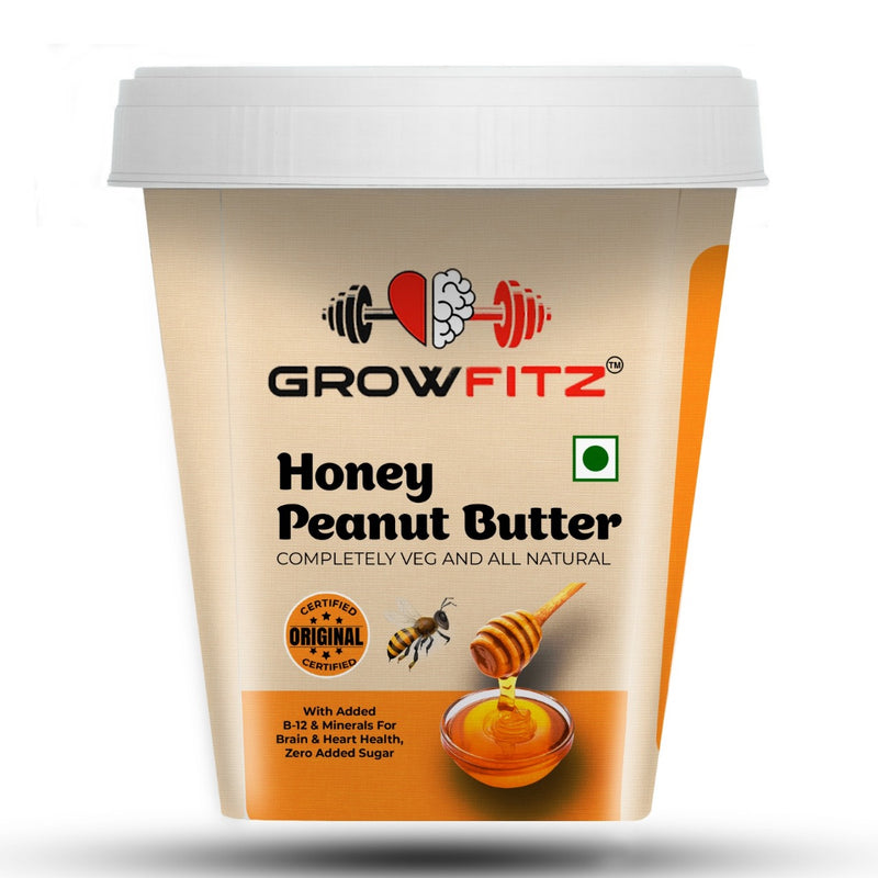 Growfitz Peanut Butter: Honey Flavour (High Quality)