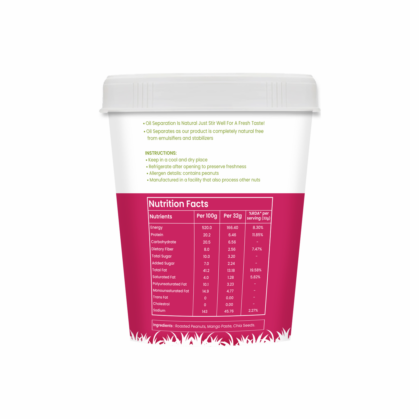 Mango Peanut Butter | 20.2g Protein | 400gm