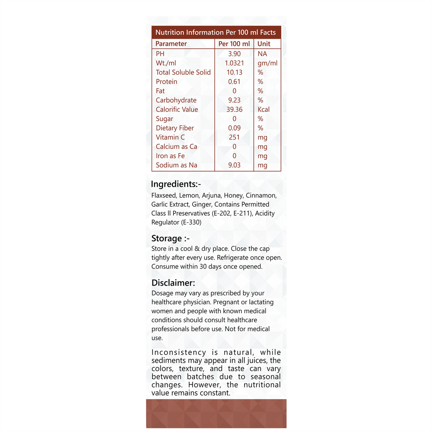 Heart Shield+ | For Heart & Cholesterol Support | Herbal Juice | 1L