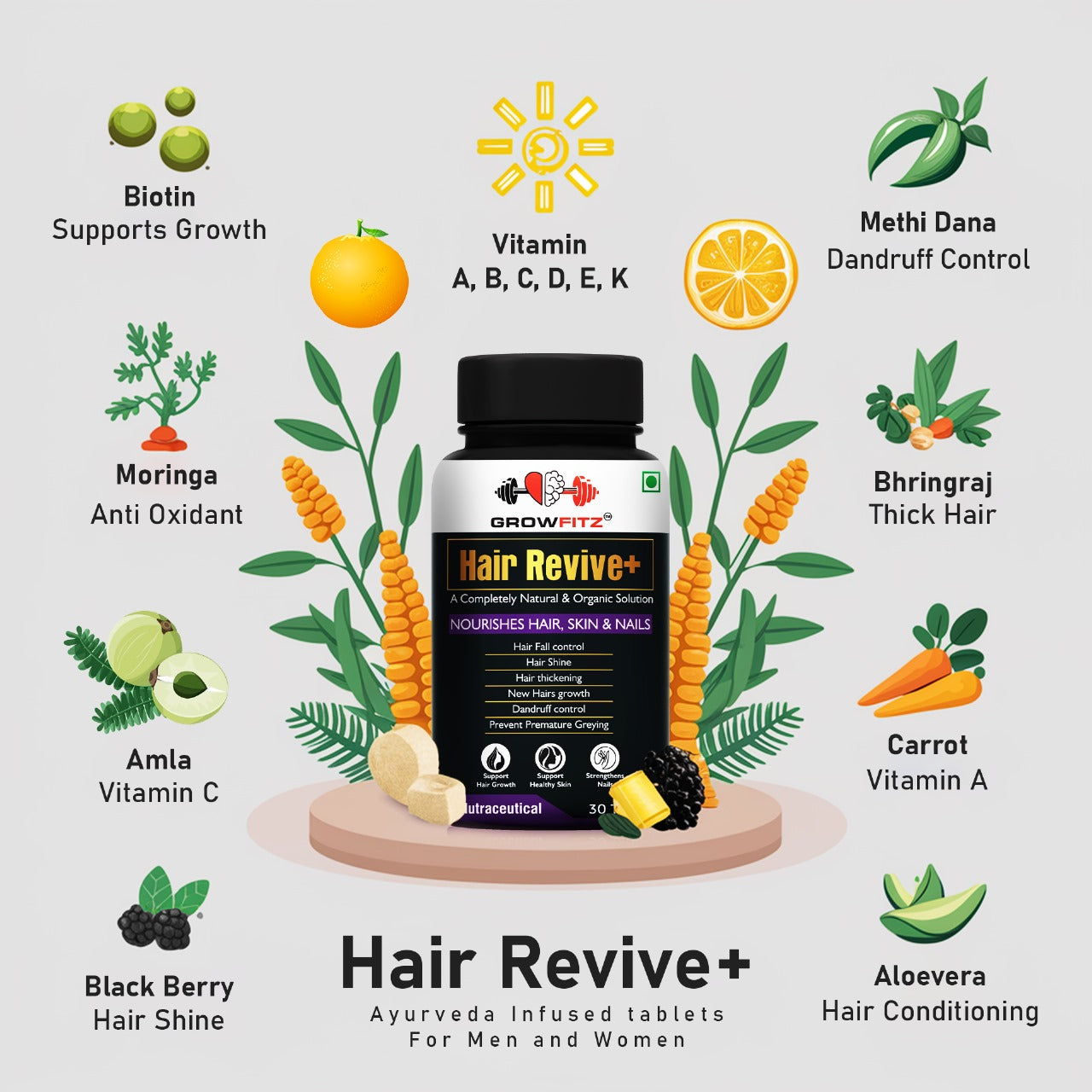 Hair Revive + (Natural Solution for Hairs)