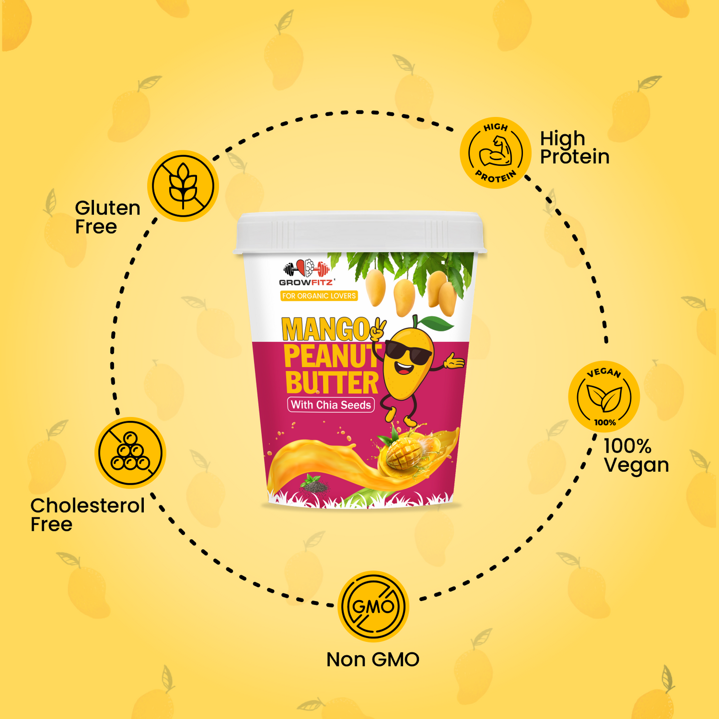 Mango Peanut Butter | 20.2g Protein | 400gm