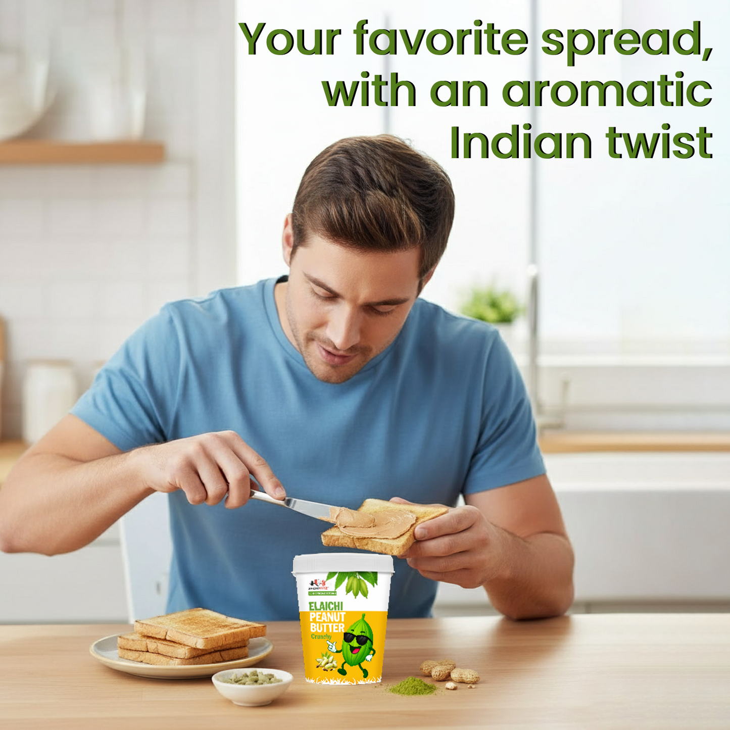 Elaichi Peanut Butter | 27g Protein | 400gm