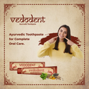 Vedodent Herbal Ayurvedic Red Toothpaste | Germ & Cavity Protection | 100g