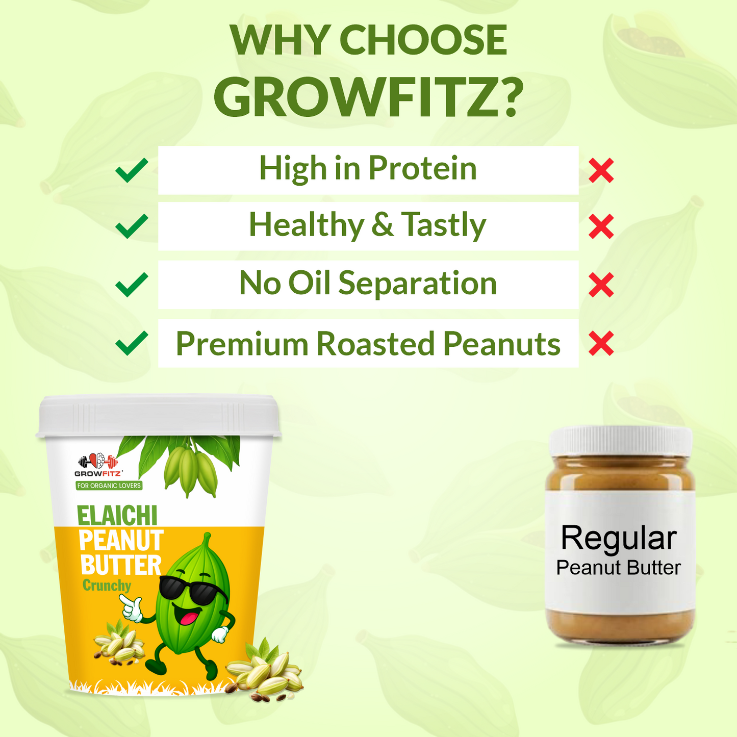 Elaichi Peanut Butter | 27g Protein | 400gm