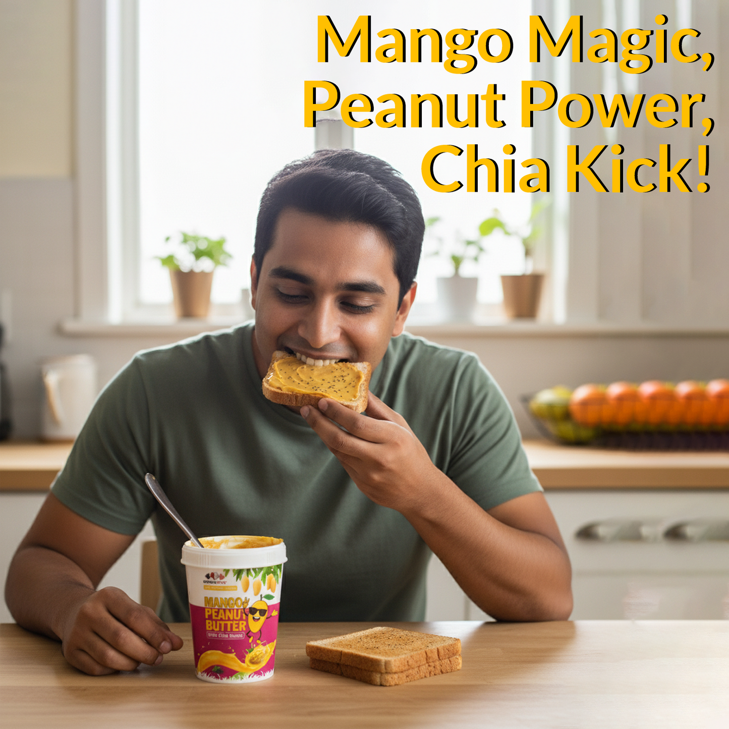 Mango Peanut Butter | 20.2g Protein | 400gm