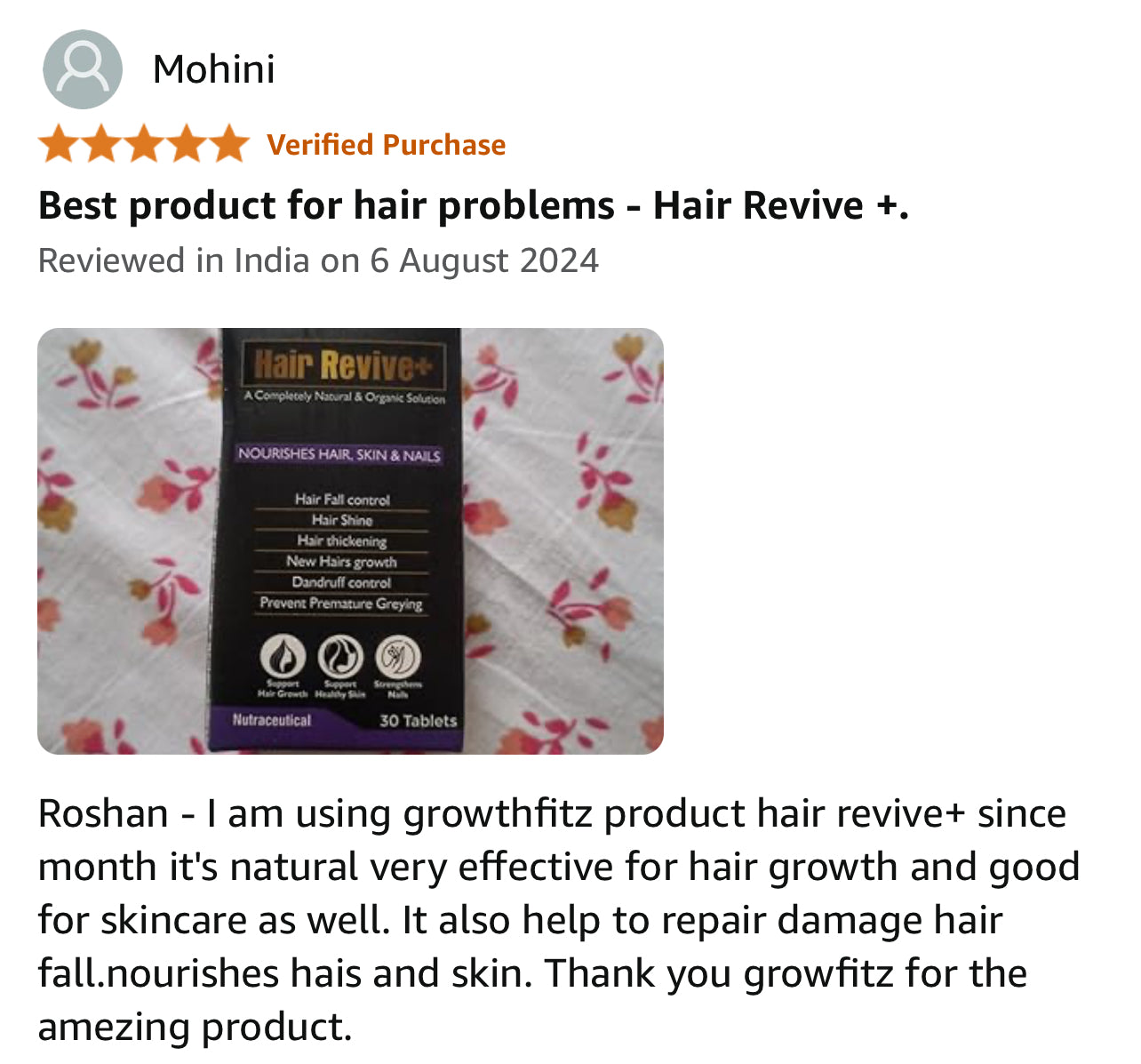 Hair Revive + (Natural Solution for Hairs)