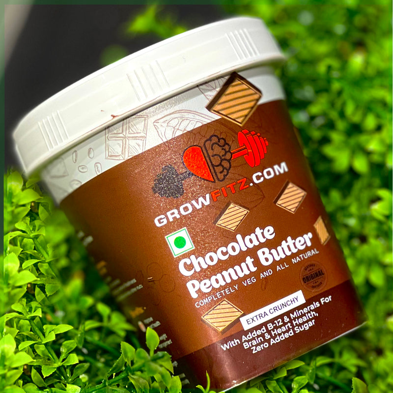 Growfitz Peanut Butter: Chocolate Flavour (High Quality)
