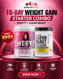 Weight Gain Combo for Her : Shefit + Mass Gainer + Free Diet Plan & Surprise Gift