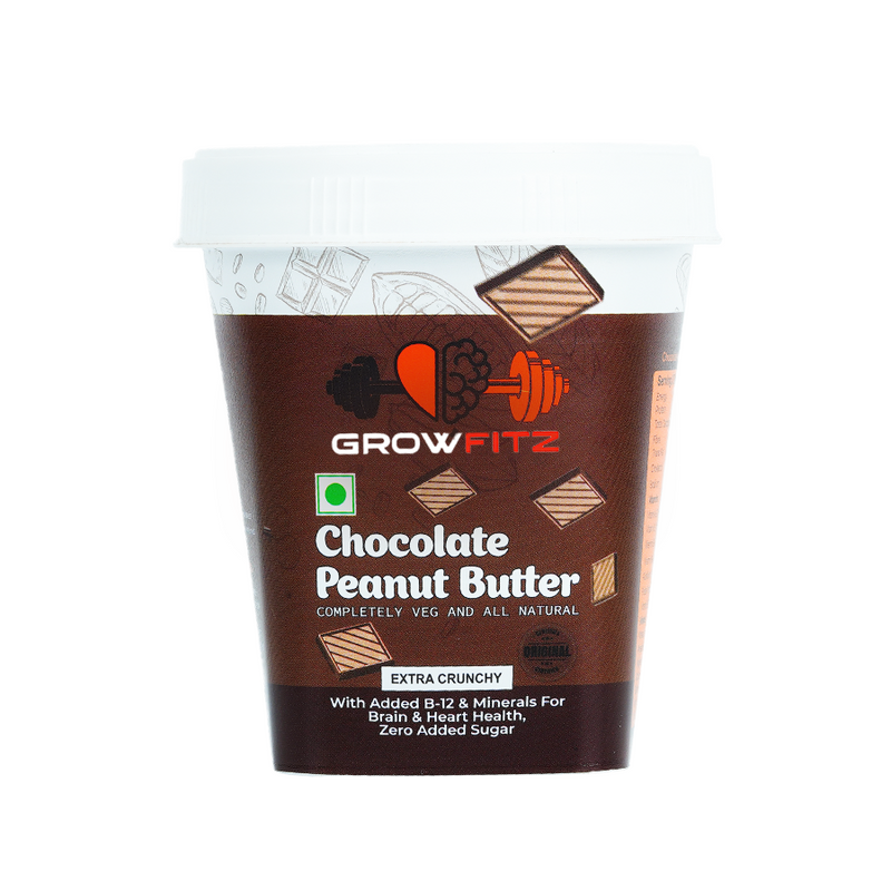 Growfitz Peanut Butter: Chocolate Flavour (High Quality)