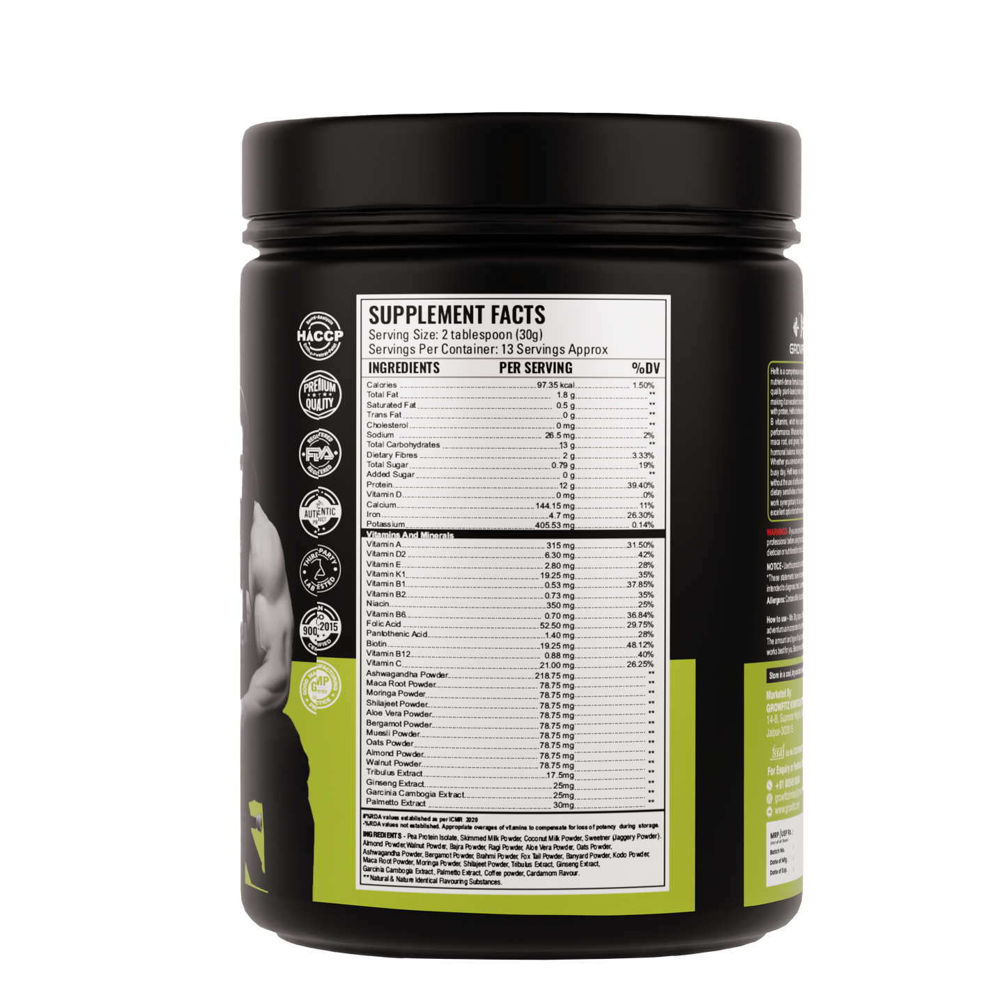 Hefit | Plant Protein | Cardamom Flavor